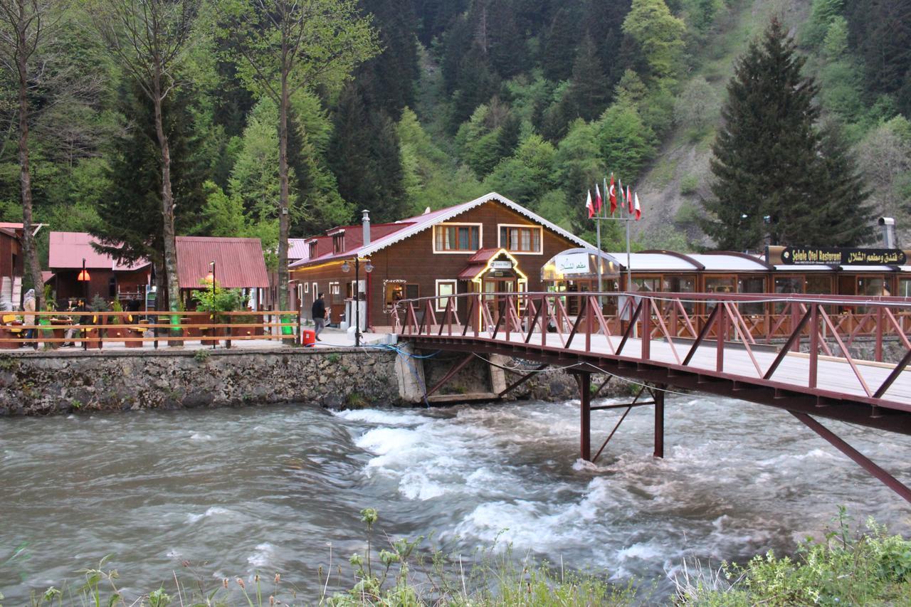 Uzungol Selale Otel Bungalow Bagian luar foto