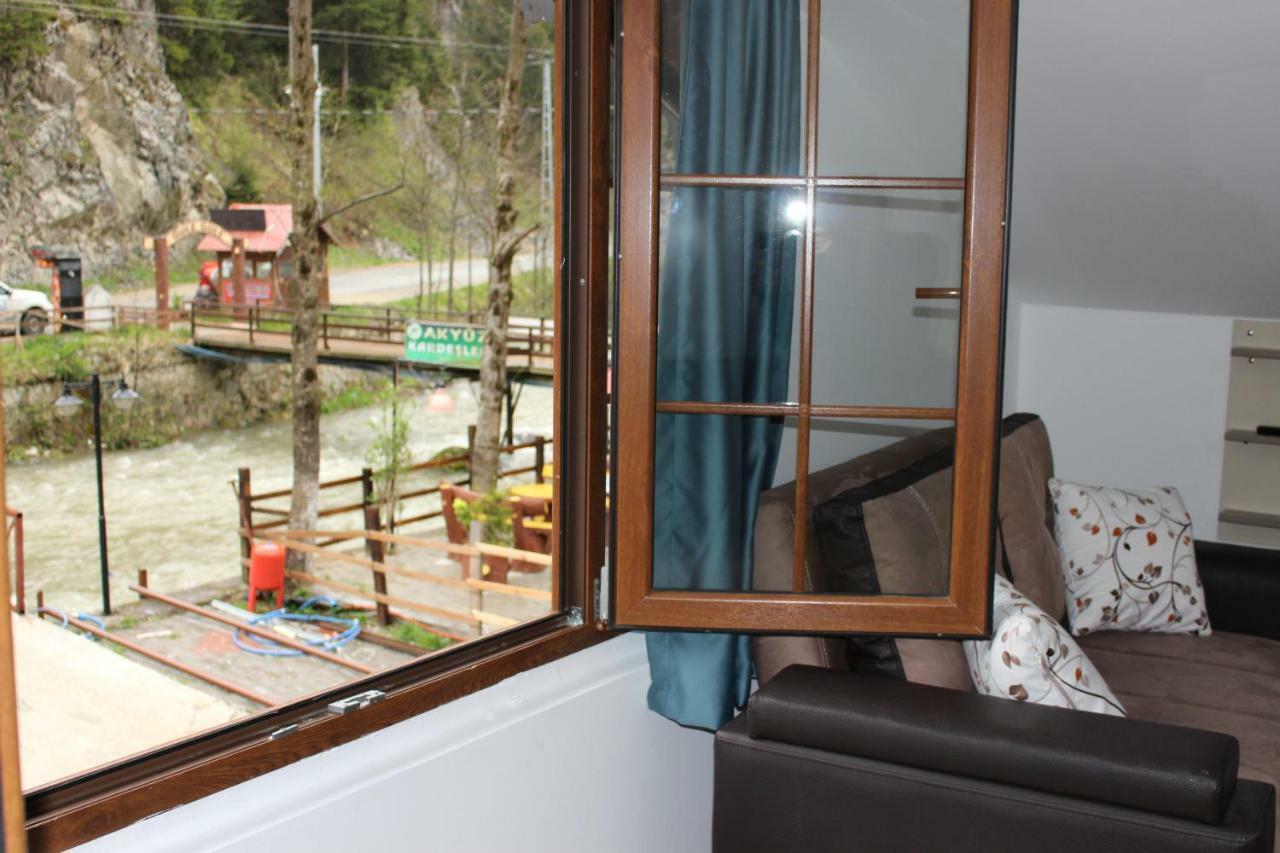 Uzungol Selale Otel Bungalow Bagian luar foto